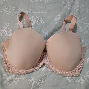 Wacoal Tan Lace Trim Bra Molded Cup Intimates 34G